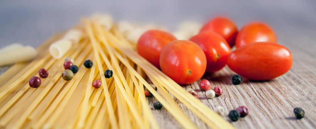 pasta, tomatoes, peppercorns, noodles, cook, food, carbohydrates, lunch, spaghetti, ingredients, raw, fresh, nutrition, italian, delicious, raw ingredients, food preparation, italian food, italian cuisine, pasta, pasta, pasta, pasta, pasta, food, food, lunch, spaghetti, italian food